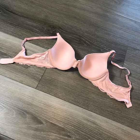 Maidenform Light Pink Underwire Lace Bra Womens Size 34B Comfort Devotion - Picture 3 of 5